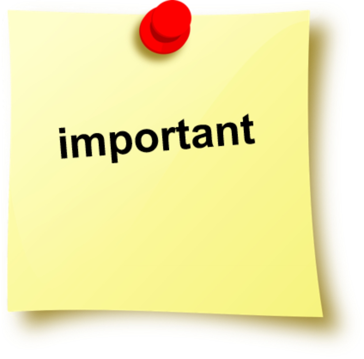  post it with important